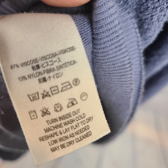 Free People Take it Off Textured Pullover Sweater -M - Picture 2 of 7